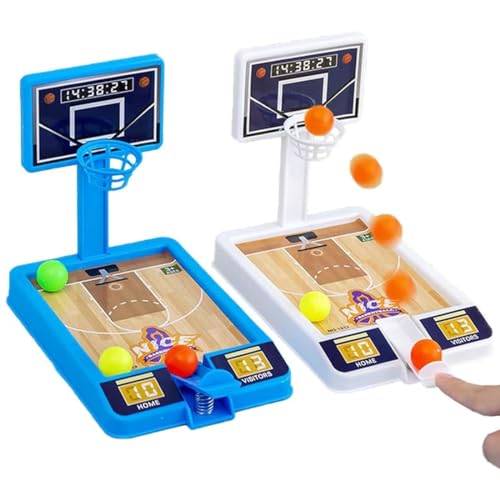 RDNKVB 2pcs Mini Finger Spielzeug Basketball, Finger Basketball Flipper, Desktop Basketballspiel für Kinder und Erwachsene, Basketball Desktop Spielzeug