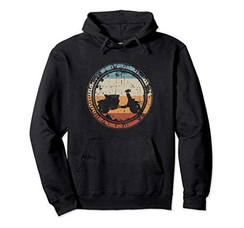 Vintage Motorroller Scooter retro für Rollerfahrer Pullover Hoodie