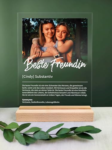 Beste Freundin Geschenk personalisiert - Acryl Geschenk - Definition: Beste Freundin - Beste Freundin, Beste Freundin Geschenke Geburtstag, Geschenke Für Freundin, Geschenk Freundin, Geschenk Freundin