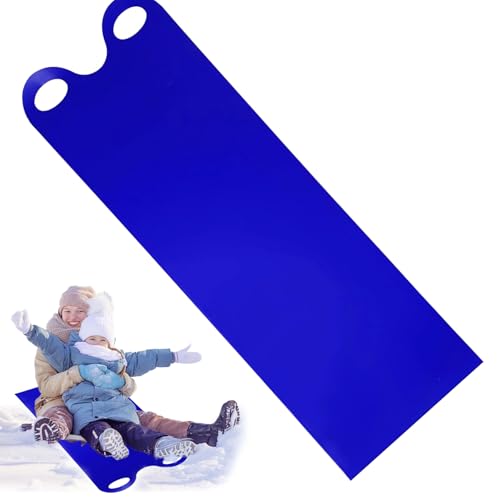 Comebachome Schlitten für Schnee, 54x18 -Zoll Flexibler Roll -Up -Schlitten, Wiederverwendbare Rollschieberie, Leichter Fliegender Teppich, tragbares Schneebrett für Kinder und Erwachsene
