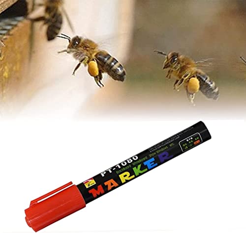 Bienenkönigin Markieren, Queen Bee Marking Pen, Bee Markierungsstift, Markierungsstift, Lmkerei Werkzeuge, Bienenmarkierungsstift (Rot)