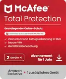 McAfee Total Protection (2 + 1 Gerät) 2025 | 12 Monate| Secure VPN, Sicherheitssoftware mit Virenschutz,, Kennwort-Manager, Identitätsüberwachung | Digitaler download