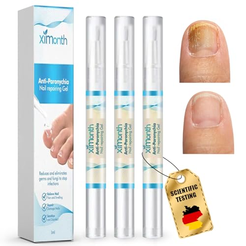 3 Stück Nail Care Pen, Tief feuchtigkeitsspendend, pflegend brüchiger Nägel, Fördern Reparieren beschädigte und verfärbte Nägel, für Finger-und Zehennägel