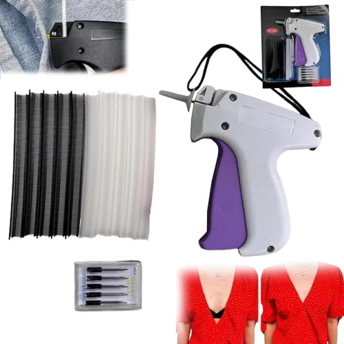 Quick Clothing Fixer, Mini Quick Repair Garment Sewing Machine, Quilt Tacking Gun, Instant Button Garment Connector, Micro Tagging Stitch Tool for Clothing,Consulbe for Sewing Machine (White)