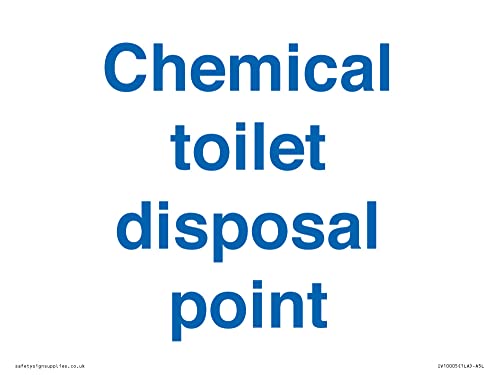Schild zur Entsorgungsstelle von Chemical Toilette, 200 x 150 mm, A5L
