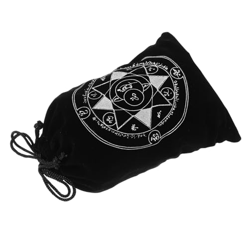 Toddmomy Tarot Aufbewahrungstasche Kordelzug Stilvoller Beutel Für Tarotkarten Kristalle Schmuck Organisierte Aufbewahrung Für Wahrsagerei Mystische Gegenstände