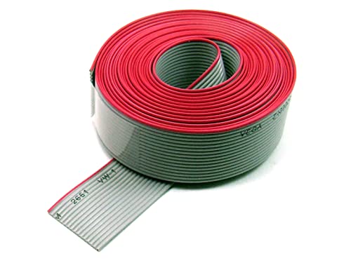 POPESQ® 3 m x Flachbandkabel 16 polig 1.27mm für 2.54mm Verbinder #A1512