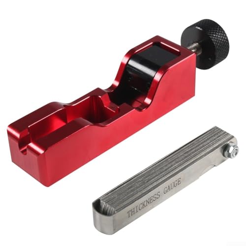 Uwithdanceme Gap Adjustment Tool High Turbo Power Tool Fühlerlehre für Autos und Motorräder Einstellwerkzeug mit Fühlerlehre für 10/12/14/16 mm (rot)