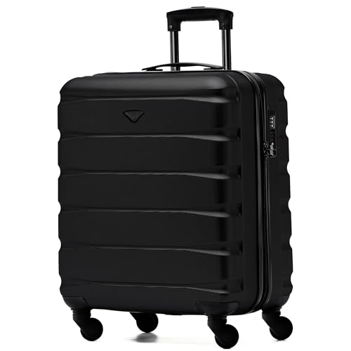 Flight Knight Leichte 4-Rad-abs-hartschalenkoffer, Handgepack, Zugelassen Fur Fluggesellschaften, Einschließlich British Airways, Und Maximale Große Fur Easyjet, Große Handgepacktasche 56x45x25cm