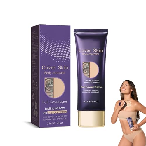 Body Coverage Perfector 1 Stück Körper Make Up Wasserfest Concealer Bein Tattoo Abdeckung Creme Langanhaltend CC Cream Waterproof All Over Complexion Skin Tint Lotion Abdeckcreme Ohne Übertragung