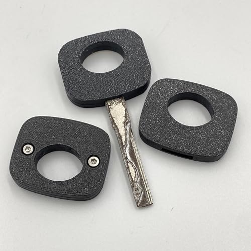 Ersatz-Schlüsselköpfe Gehäuse Set für W201 – 3 Stück inkl. Schrauben, hochwertiger Ersatz für Oldtimer-Schlüssel