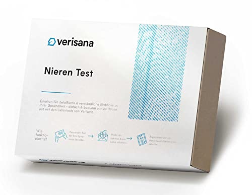 Nieren Test – 2 wichtige Nieren-Werte schnell und einfach bestimmen – Umfassender Nieren Check für zu Hause – Verisana