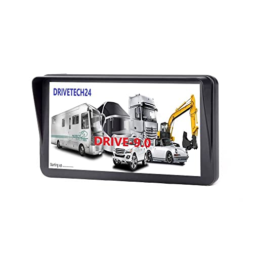 großes 9 Zoll Navigationsgerät Drive-9.0 Display Touchscreen PKW LKW Wohnmobil Bus, lebenslange Kartenupdates