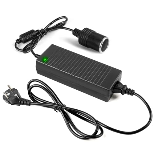 Adiwo KFZ Netzadapter, 15A 180W Spannungswandler AC auf DC 240V auf 12V Spannungsregler Netzteil Adapter für Staubsauger Zigarettenanzünder Autoventilator Luftbefeuchter andere elektronische Geräte