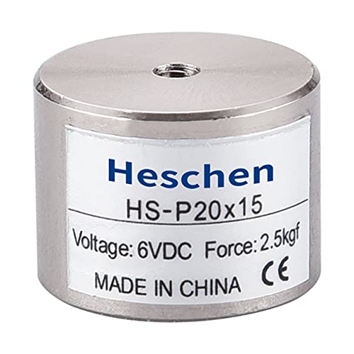 Heschen Elektromagnet-Magnet P20/15, Außendurchmesser: 20 mm, DC 6 V, 2,5 kg