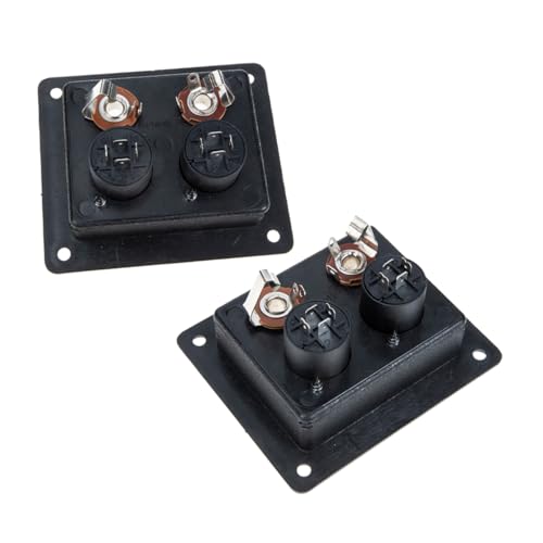 ULTECHNOVO 2 Stück Box Lautsprecher Hintere Verdrahtungsplatine Subwoofer Anschlüsse Lautsprecher Quadratischer Displayschutz Quadratischer Auto Audio Lautsprecherkabel
