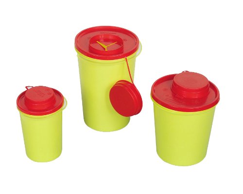 AMPRI Kanülen-Entsorgungsbox - gelb - 1,5 Liter - 1 Stück