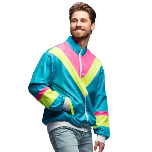Boland - Traningsjacke für Herren, Faschingskostüm für Mottoparty, Halloween oder Karneval, 90er Jahre Verkleidung