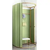 CVERTHAF Ankleidezimmer, Mode-Umkleidekabine, großer Umkleideraum mit Metallrahmen, geeigneter Umkleideraum, Bekleidungsgeschäft, tragbarer Ankleideraum, spart Platz