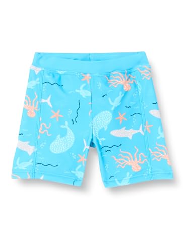 Playshoes Jungen UV-Schutz Badehose Schwimmhose Badeshorts Badebekleidung, Shorts Meerestiere, 98/104