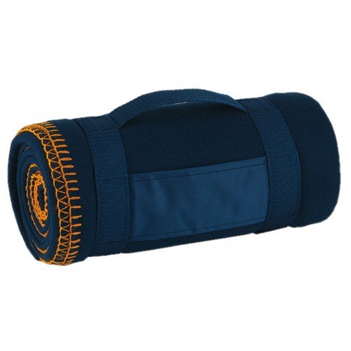 Picknickdecke aus weichem Fleece 180 x 120 in Blau