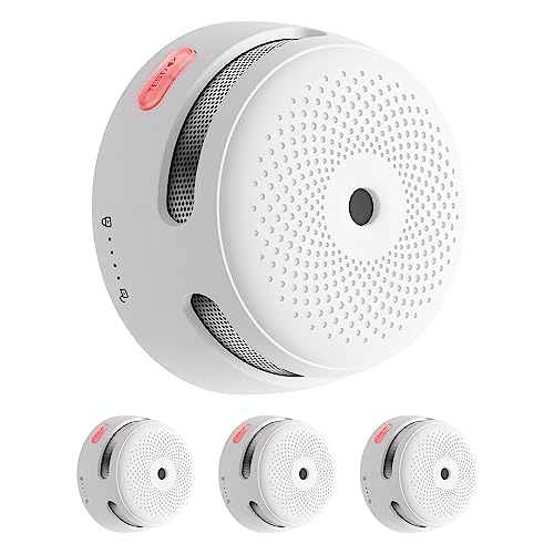 X-Sense Smart Rauchmelder XS01-M, WLAN-Rauchmelder, kompatibel mit FS31/FS61/FS121, SBS50 Basisstation und X-Sense Home Security App, 85 dB Warnsignal, vernetzter Mini-Rauch- und Feuermelder, 3 Stück