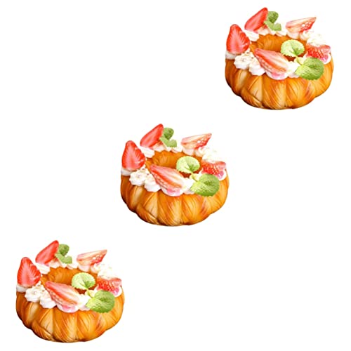 Warmhm 3 Stücke Donut Modell Hohe Simulation Künstliche Dessert Lebensmittel Gefälschte Donuts Prop Für Geschäfte Und Bäckereien