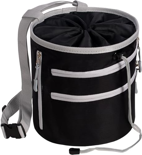 Chalkbag Boulder Chalk Bag für Bouldern - Großer Boulder-Chalkbag Kletterausrüstung (Upgraded)