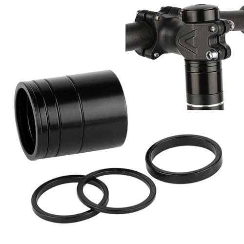 Damilages Fahrrad Ahead Vorbau Spacer Set 5 Stück Fahrrad Lenker Spacer 2mm/3mm/5mm/10mm Headset Spacer Distanzringe Fahrradgabel Steuersatz Spacer für Mountain Rennrad Bike 28.6mm