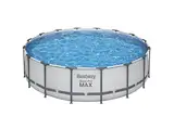 Bestway® Steel Pro MAX™ Ersatz Frame Pool ohne Zubehör Ø 488 x 122 cm, lichtgrau, rund