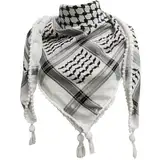 Heidouse Palästinensischer Schal 48x48 '' Keffiyeh Palästina Authentische palästinensische Schal Hals Wrap Baumwolle Shemagh Unisex Arabische Kopftuch palästinensische Keffiyeh mit Quasten, Schals