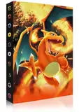 Sammelalbum for Pokemon, hält 240 Karten-30 Seiten, Kartenhalter Album, Sammelkartenalben, Kinder Karten Halter, Buch Ordner Speicher Organizer für Jungen Mädchen(orange)