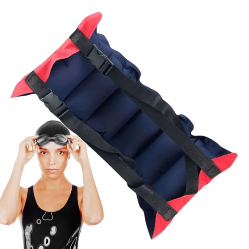 Schwimmgürtel für Erwachsene, Schwimmgürtel für Erwachsene | Flexibler aufblasbarer Schwimmring mit Schnalle,Faltbares Schwimmgerät für die Ausbildung von Wasserlehrern l