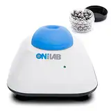 ONiLAB Mini Vortex Mixer mit Touch Funktion, Labor Mischen, Nagellack, Wimpernklebstoffe und Acrylfarben Mischen, Labor Vortex mit stabiler Aluminium Gussbasis, 120pcs 7/32in Mischkugeln, blau…