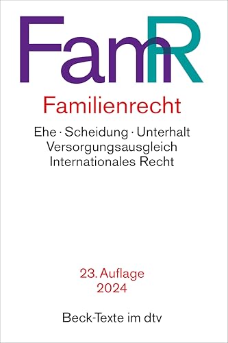 Familienrecht: Rechtsstand: 1. Januar 2024 (Beck-Texte im dtv)