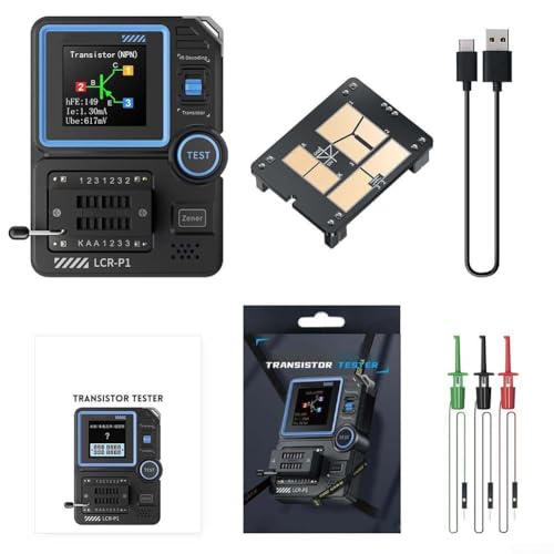 Yhenlovtt LCR-P1 Transistor-Tester, Tester, Transistor, Induktivität, Kapazitätswiderstand, Dioden-Triode, Kapazitätswiderstandsmesser, LCR ESR-Messgerät