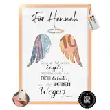 myDreamwork® PERSONALISIERTES Taufgeschenke für Mädchen Jungen - Geschenk Taufe Mädchen - personalisierte Geschenke Geburt - Konfirmation Geschenk - DIN-A5