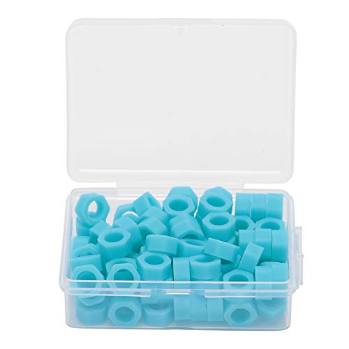 100 Pcs/Box Code Ring, Silicone Instrument Identification Code Circle, Mobile Phone Disinfection Mark Circle, Autoclavable Dentists Supplies, Supplies