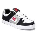 DC Shoes Jungen Pure - Leather for Kids Sneaker, White Black Red, 38 EU