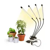 Mobiclinic®, Pflanzenlampe, LED, GrowFlex X4, 3 Modi, 6000K, 10 Helligkeitsstufen, 4 Köpfe, Vollspektrum, Europäische Marke, Timer, 360° Rotation, 80W, Flexibel, Zimmerpflanzen, USB, Grow lampe