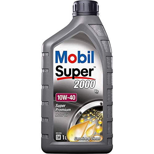 Mobil Super 2000 X1 10W-40 Premium Engine Oil, 1 Litre, Silber