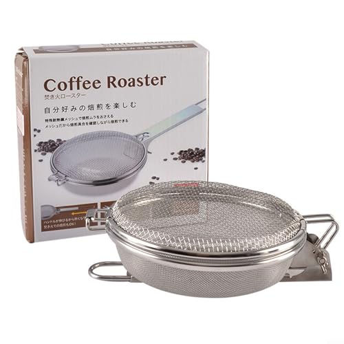 Homefurnishmall Home Coffee Bean Roaster Tool, Stainless Steel Portable Coffee Roaster Mesh Pan For Home Roasting For Gas, Electric Herd(fold 120g), L068R465892C717OH57UF9984R7RY