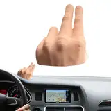 Winkende Hand Armaturenbrett, Finger winken Armaturenbrett Ornament, lustige Auto-Zwei-Finger-Frontdekoration, Salute Lazy Waver, zur Anzeige der Richtung während der Navigation