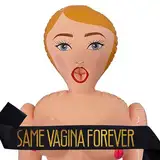 Aufblasbare Gummipuppe Frau - Sexpuppe - Sex Doll - Liebespuppen - Junggesellenabschied Männer - JGA Männer - Lebensgröße 150 cm - Blondie Care