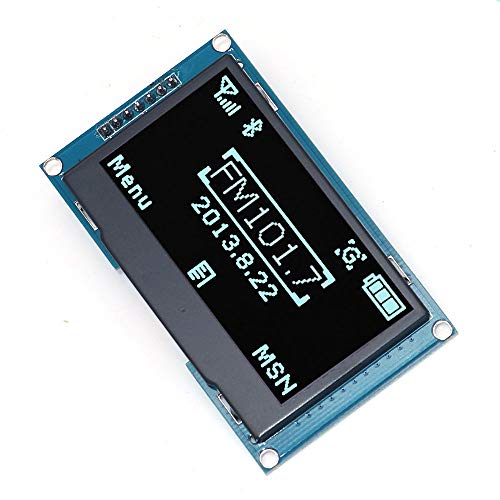 DollaTek 2.42-Zoll-128X64-OLED-Anzeigemodul IIC I2C - Serielles Peripheriegerät für UNO R3 - Blaue Schrift