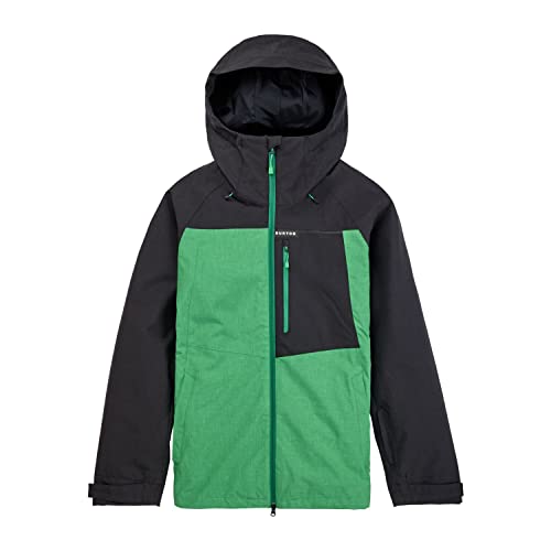 Burton Herren Lodgepole Snowboardjacke, True Black/Clover Green, XS EU