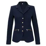 Turnierfrack, Turnier START Marianne – Reitmantel Damen Turnierjacket Bekleidung Winterreitmantel (Marineblau, 44)