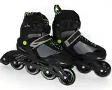 Inline Skates Black-Style Softboot Größe verstellbar 37-41 Rollschuhe Jungen Mädchen 09840