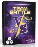 ANZEN TEAMBATTLE - Das Partyspiel Team vs. Team | Kartenspiel mit 5 Kategorien | 10+ Jahre | 4+ Spieler | Spieleabend mit Freunden | Gesellschaftsspiele für Erwachsene & Kinder | Silvester Spiel