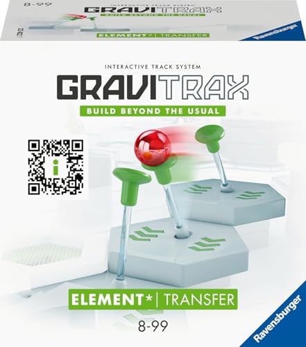 Ravensburger GraviTrax Element Transfer 22422 - Erweiterung für deine Kugelbahn - Murmelbahn und Konstruktionsspielzeug ab 8 Jahre, Silver